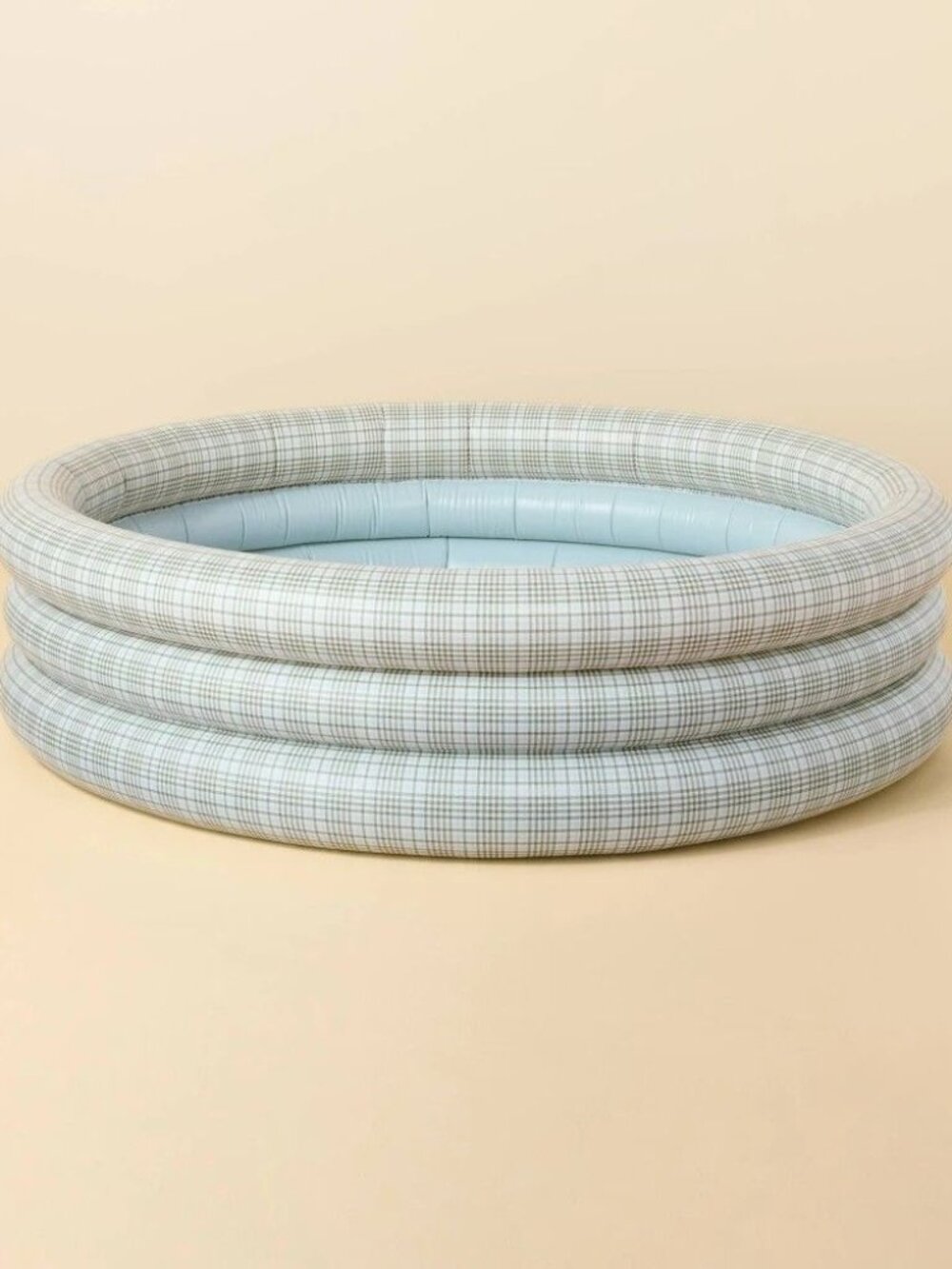 Layered Plaid Inflatable Kiddie Pool Green/Blue - Hearth & Hand Magnolia, Target